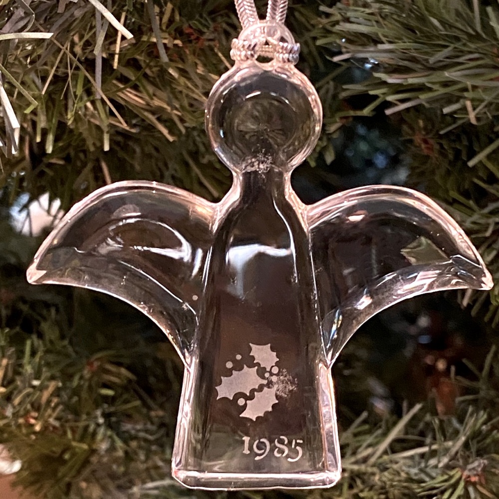ORREFORS 1985 Angel Crystal Ornament 🎄🎁